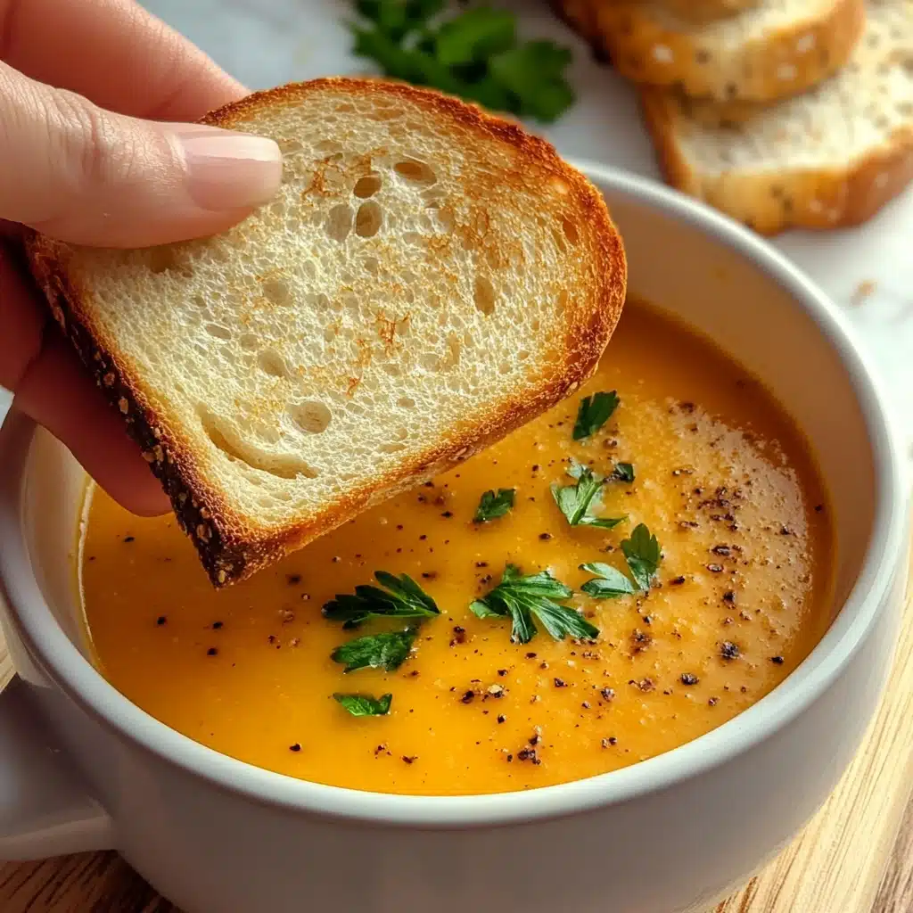 Roasted Red Pepper Feta Soup Recipe - Recipe Image