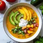 Tomato Peach Gazpacho Recipe