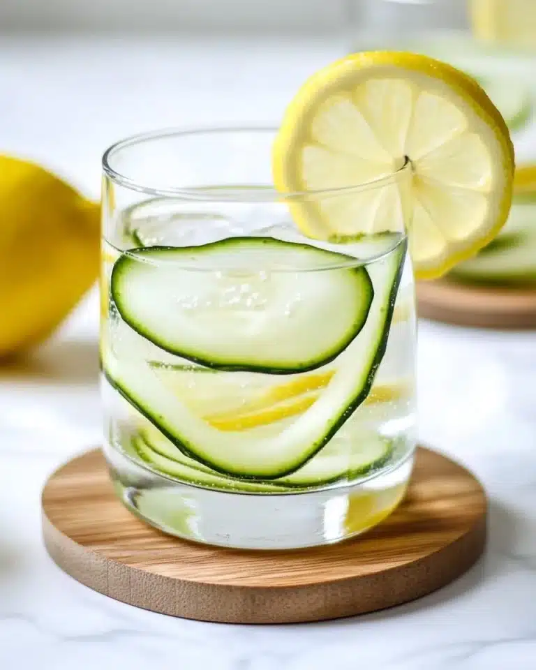 Hydrating Cucumber Lemon Water Recipe