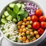 Mediterranean Chickpea Bowls with Tahini Sauce Recipe