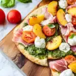 Grilled Peach and Prosciutto Flatbreads Recipe
