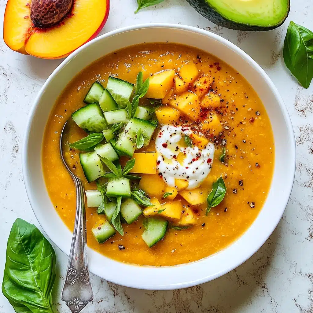 Tomato Peach Gazpacho Recipe - Recipe Image
