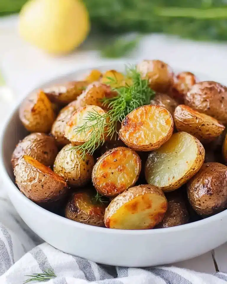 Dill Roasted Potatoes with Lemon Recipe