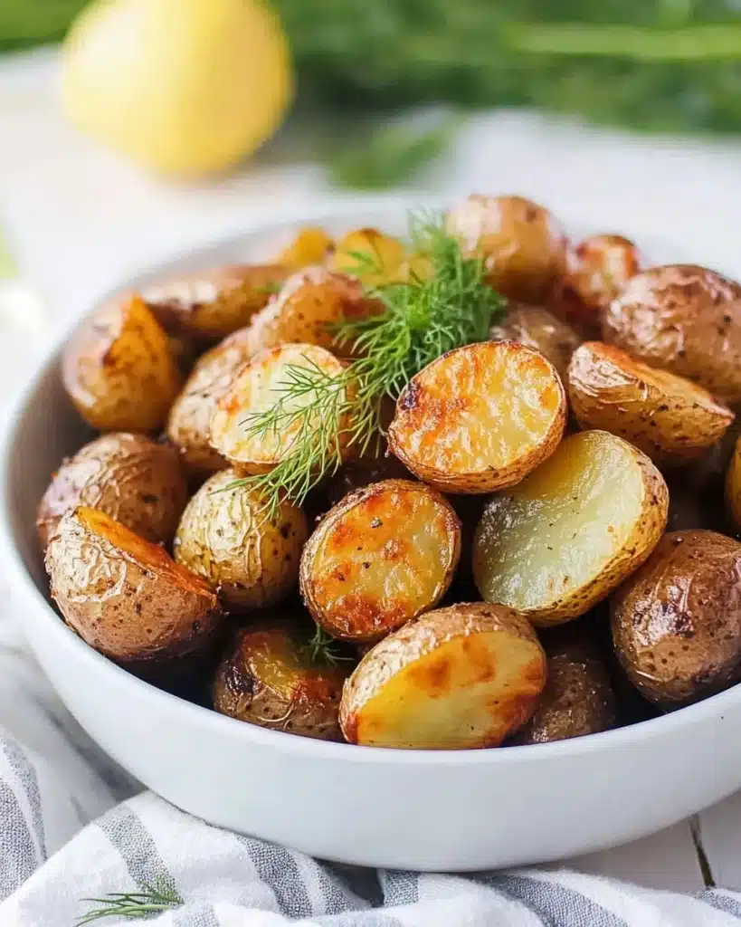 Dill Roasted Potatoes with Lemon Recipe