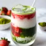 Easy 5-min. Strawberry Matcha Latte Recipe