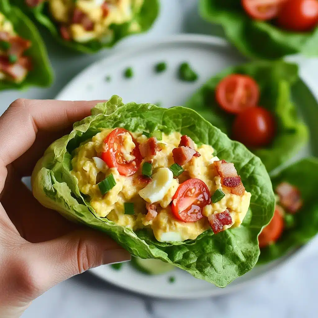 BLT Egg Salad Lettuce Wraps Recipe - Recipe Image