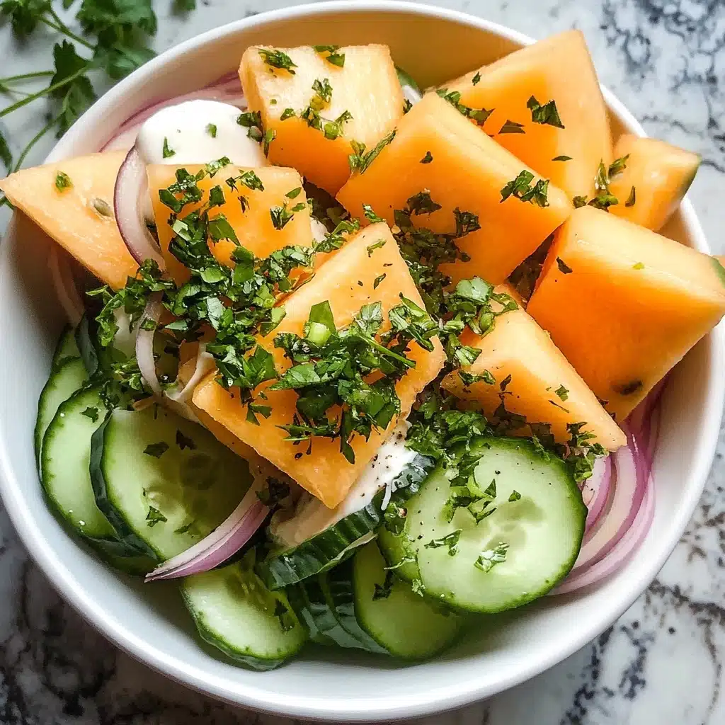 Cantaloupe and Cucumber Salad Recipe - Recipe Image