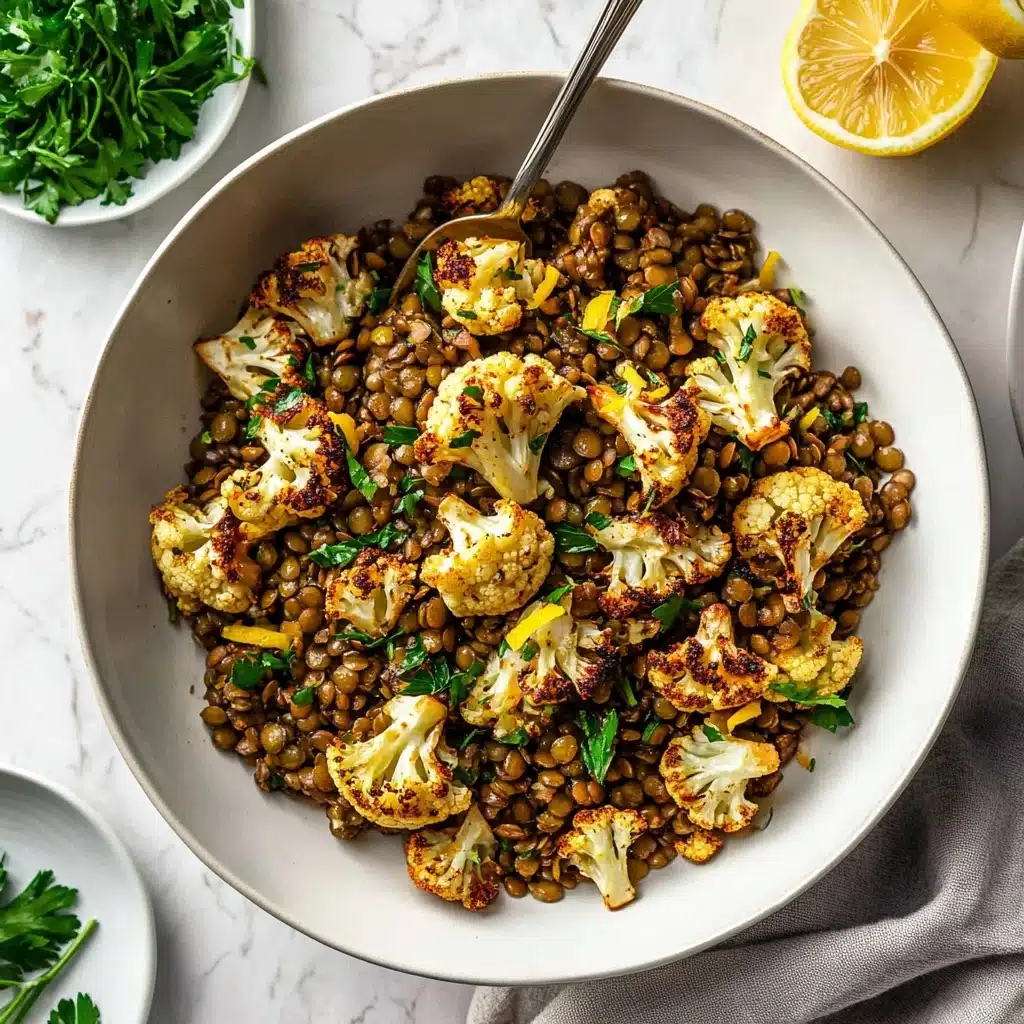 Warm Lentil Salad with Cauliflower Recipe - Recipe Image