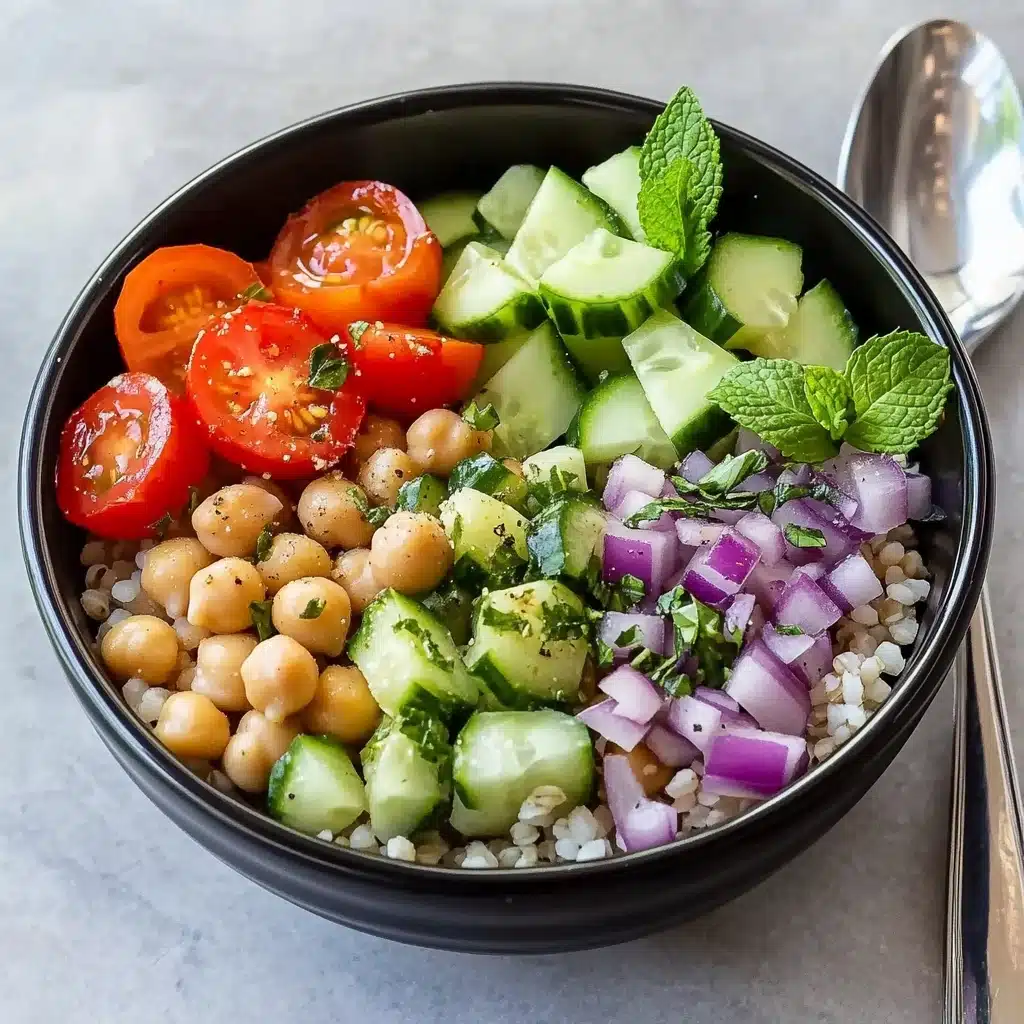 Mediterranean Chickpea Bowls with Tahini Sauce Recipe - Recipe Image