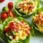BLT Egg Salad Lettuce Wraps Recipe