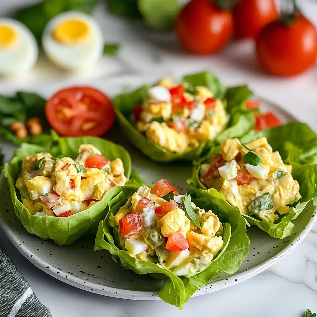 BLT Egg Salad Lettuce Wraps Recipe - Recipe Image