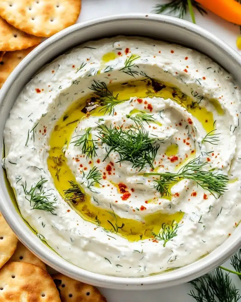 Roasted Garlic Whipped Feta Dip Recipe