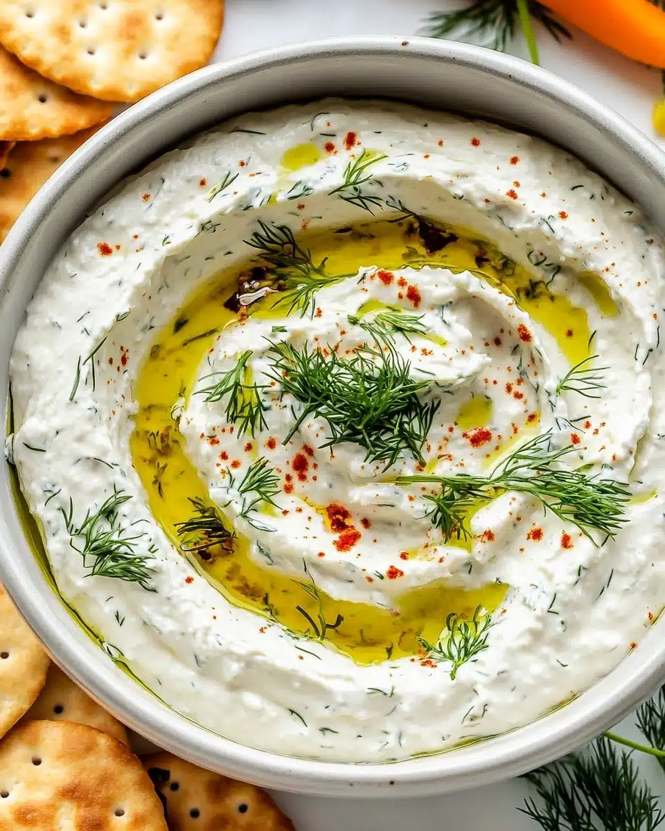 Roasted Garlic Whipped Feta Dip Recipe