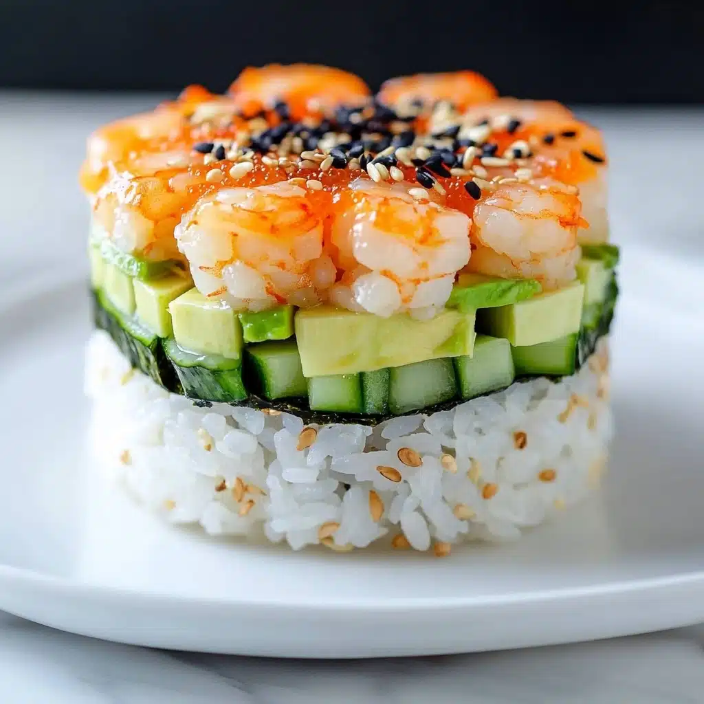 Spicy Shrimp Sushi Stacks Recipe - Recipe Image