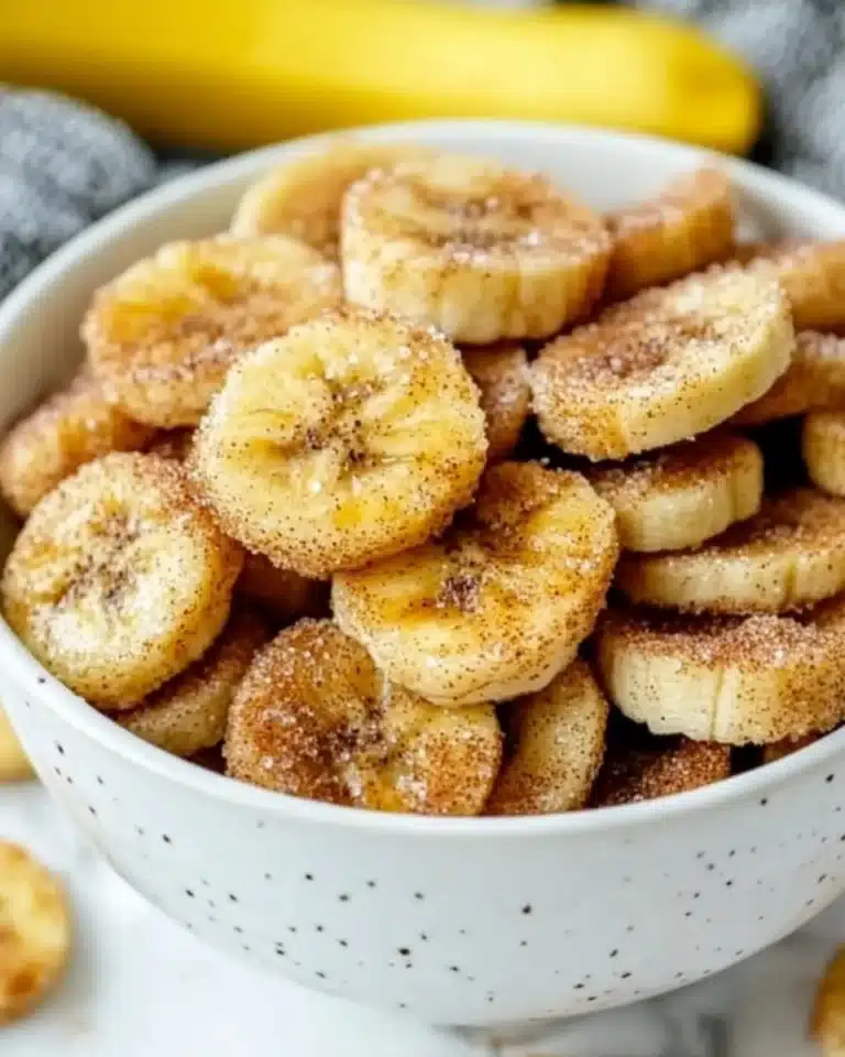 Cinnamon-Sugar Air Fryer Banana Chips Recipe