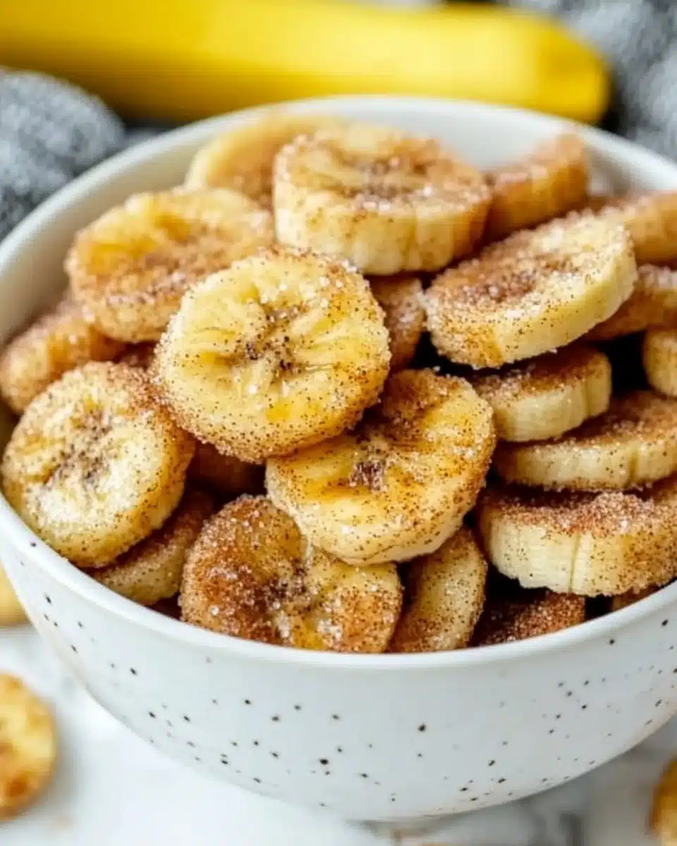 Cinnamon-Sugar Air Fryer Banana Chips Recipe