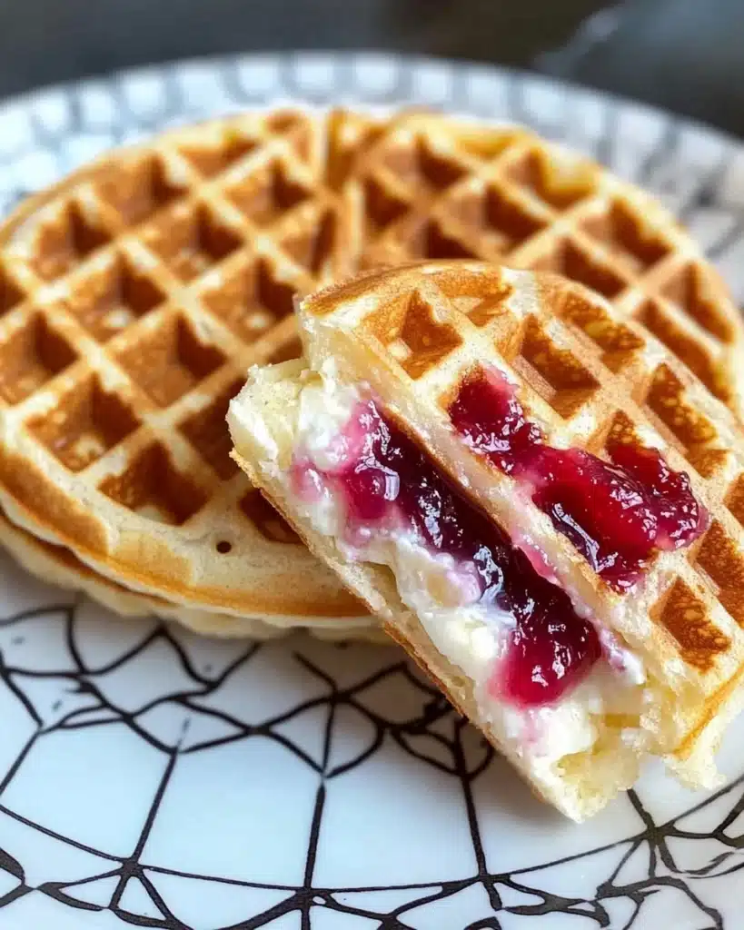 Easy Frozen Waffle Sweet Breakfast Sandwich Recipe