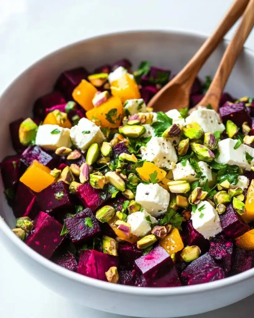 Orange Beet Salad with Pistachios and Feta Recipe