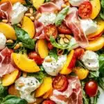 Fresh Peach & Burrata Salad Recipe (with Prosciutto) Recipe