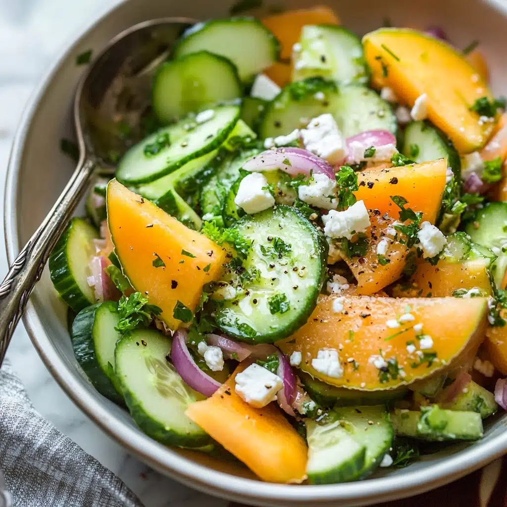 Cantaloupe and Cucumber Salad Recipe - Recipe Image