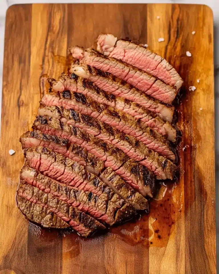 Grilled Balsamic and Garlic Flank Steak Recipe