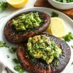 Portobello Steaks with Avocado Chimichurri Recipe