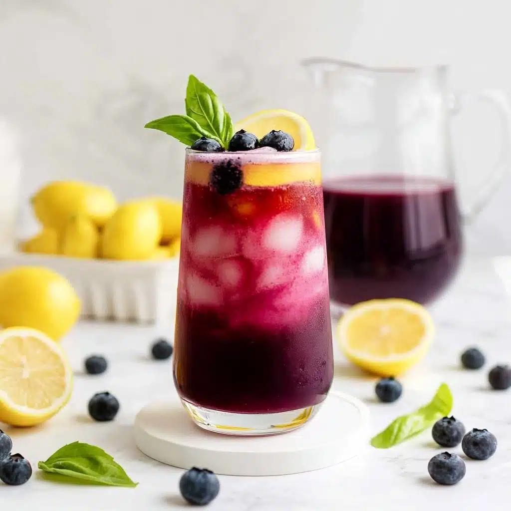 Blueberry Basil Lemonade Recipe - Recipe Image