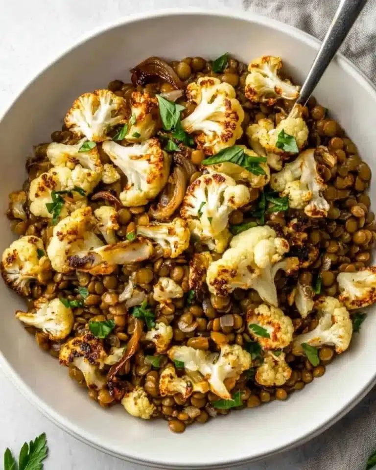 Warm Lentil Salad with Cauliflower Recipe