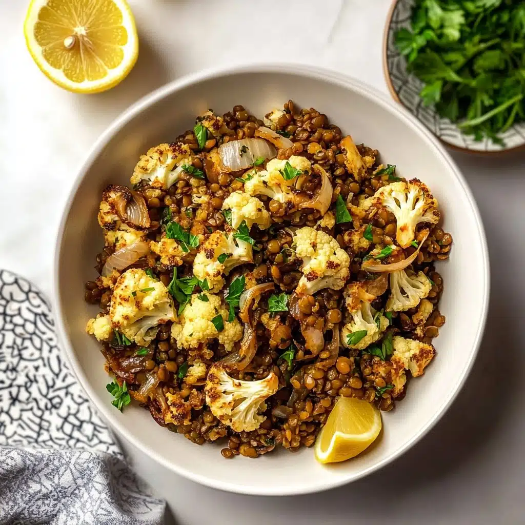 Warm Lentil Salad with Cauliflower Recipe - Recipe Image