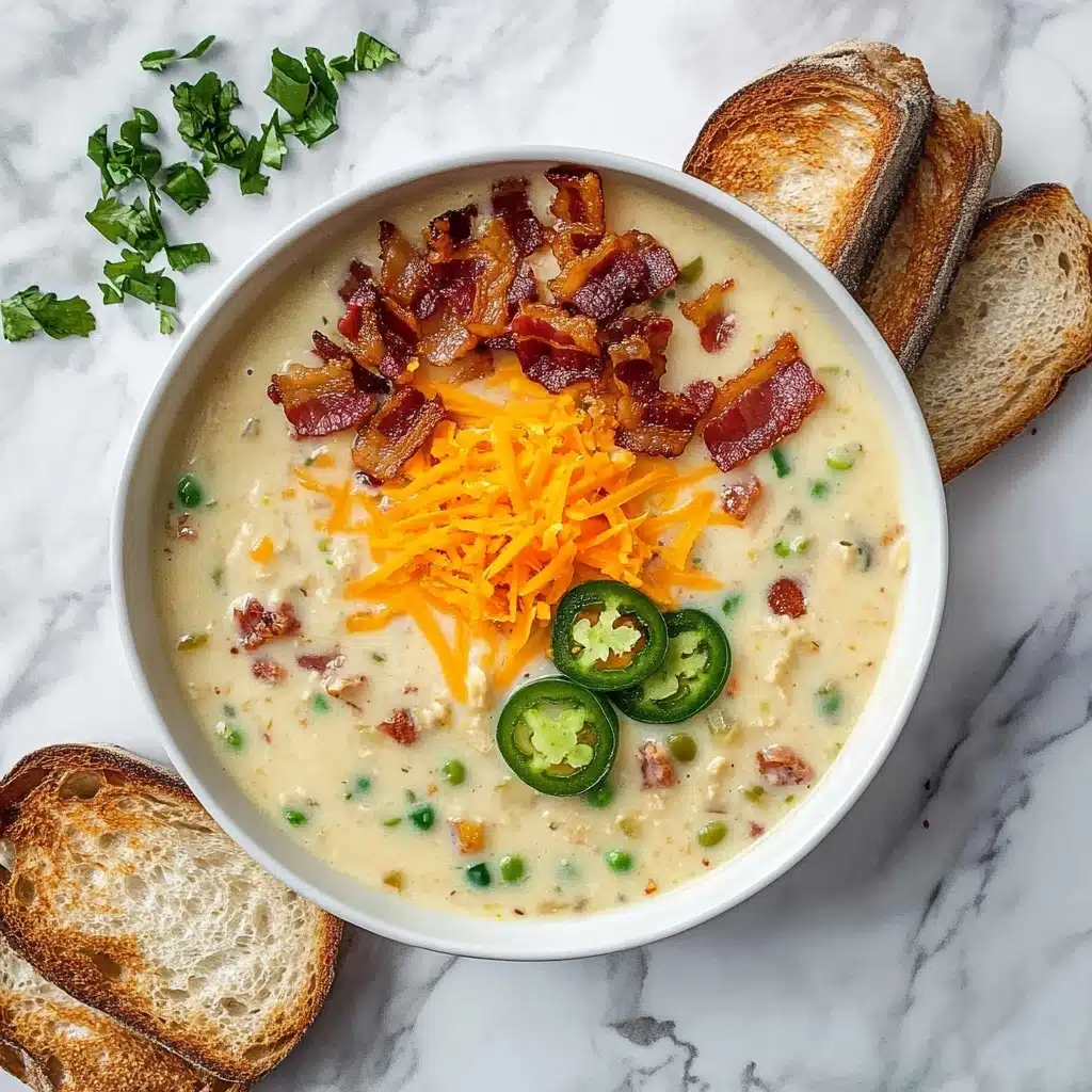 Jalapeno Popper Chicken Soup Recipe - Recipe Image