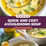 Easy Avgolemono Soup Recipe