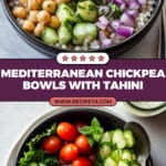 Mediterranean Chickpea Bowls with Tahini Sauce Recipe