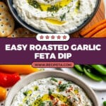 Roasted Garlic Whipped Feta Dip Recipe
