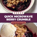 Microwave Berry Crumble Recipe