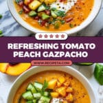 Tomato Peach Gazpacho Recipe