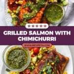 Blackened Summer Salmon with Chimichurri Recipe