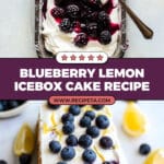 Blueberry Lemon Icebox Cake Recipe