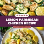 Skillet Lemon Parmesan Chicken with Zucchini and Squash Recipe