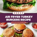 Air Fryer Turkey Burgers Recipe