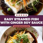 Steamed Fish with Ginger and Soy Sauce Recipe