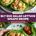 BLT Egg Salad Lettuce Wraps Recipe