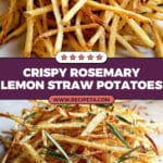 Rosemary Straw Potatoes with Lemon Salt Recipe