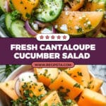 Cantaloupe and Cucumber Salad Recipe