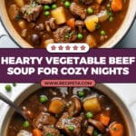 Vegetable Beef Soup (Fall apart beef!) Recipe