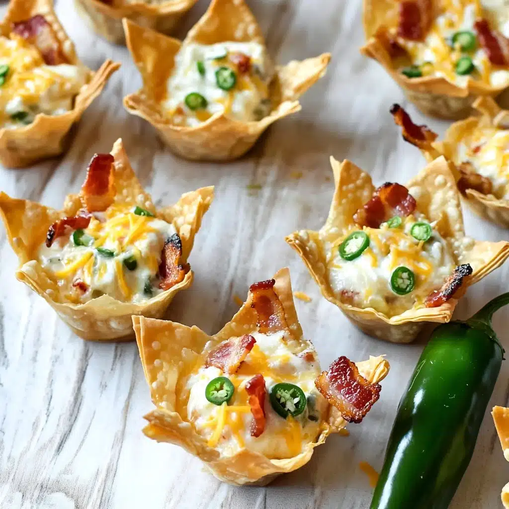 Jalapeno Popper Wonton Cups Recipe - Recipe Image