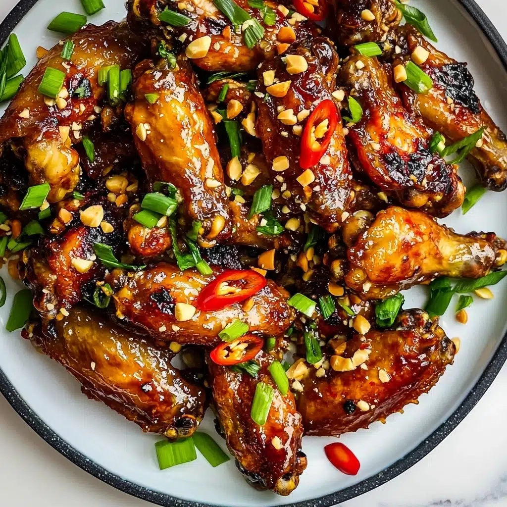Sticky Lemongrass Chilli Air Fryer Chicken Wings Recipe - Recipe Image