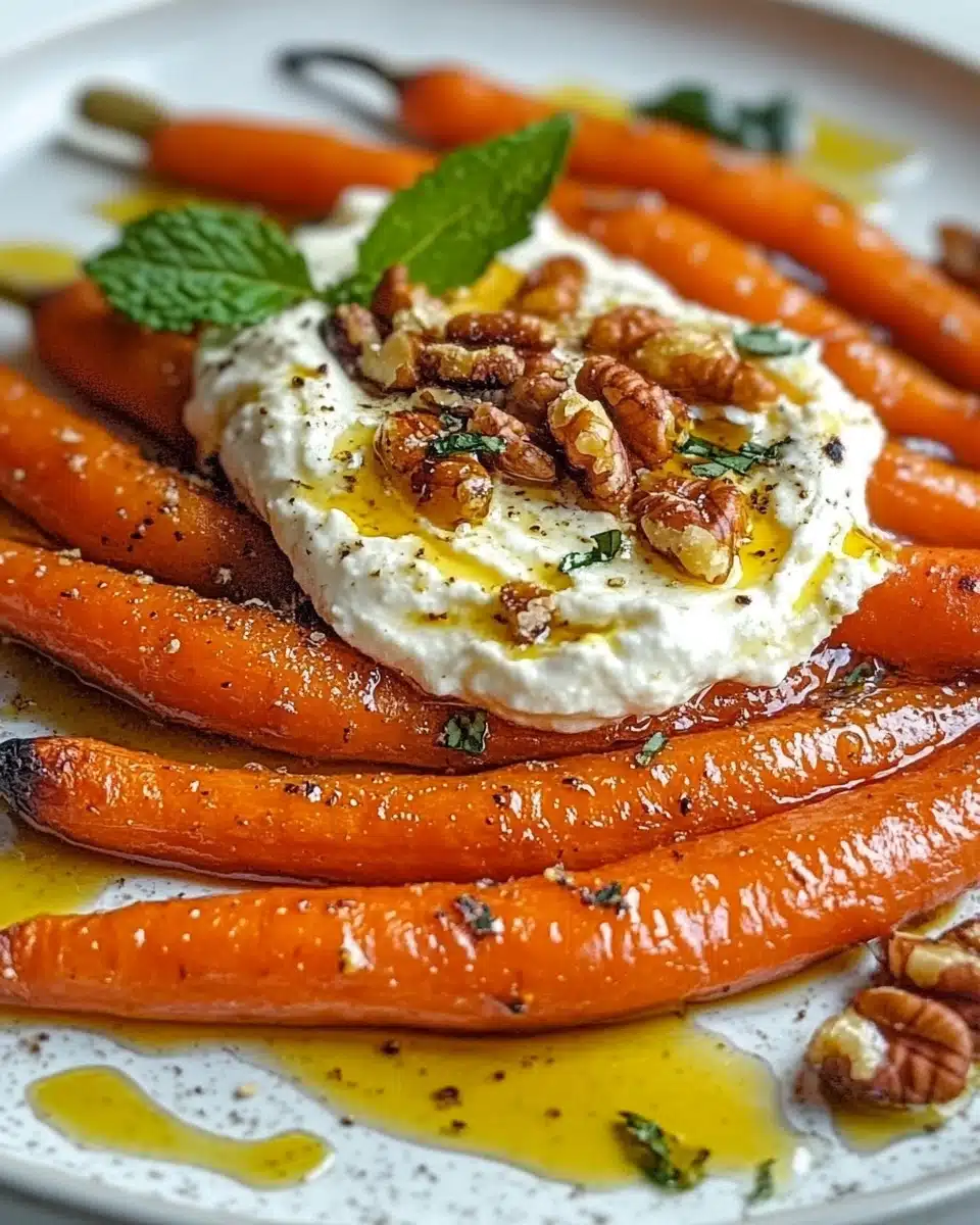 Roasted Carrots with Whipped Ricotta and Hot Honey Recipe