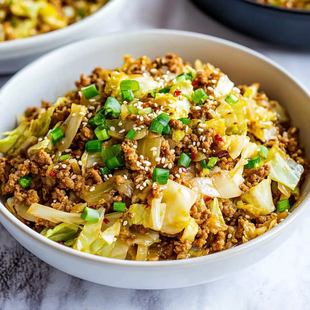 Ground Beef and Cabbage Stir Fry Recipe - Recipe Image
