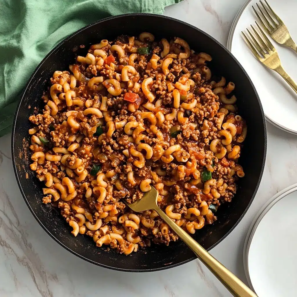 One-Pot Macaroni and Beef Recipe - Recipe Image
