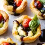 20 Minute Cheesy Caprese Pesto Tarts Recipe